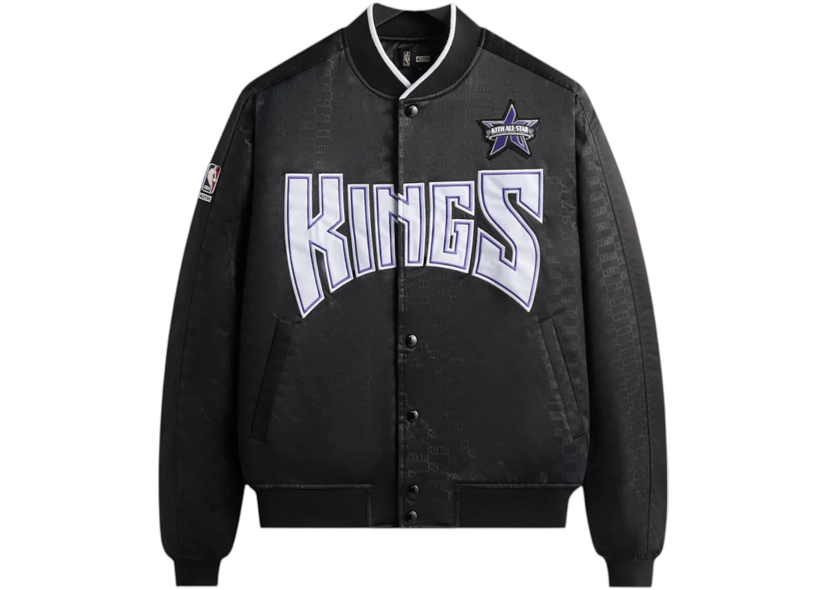 Kith NBA All-Star Sacramento Kings Bomber Jacket Black - vue 360