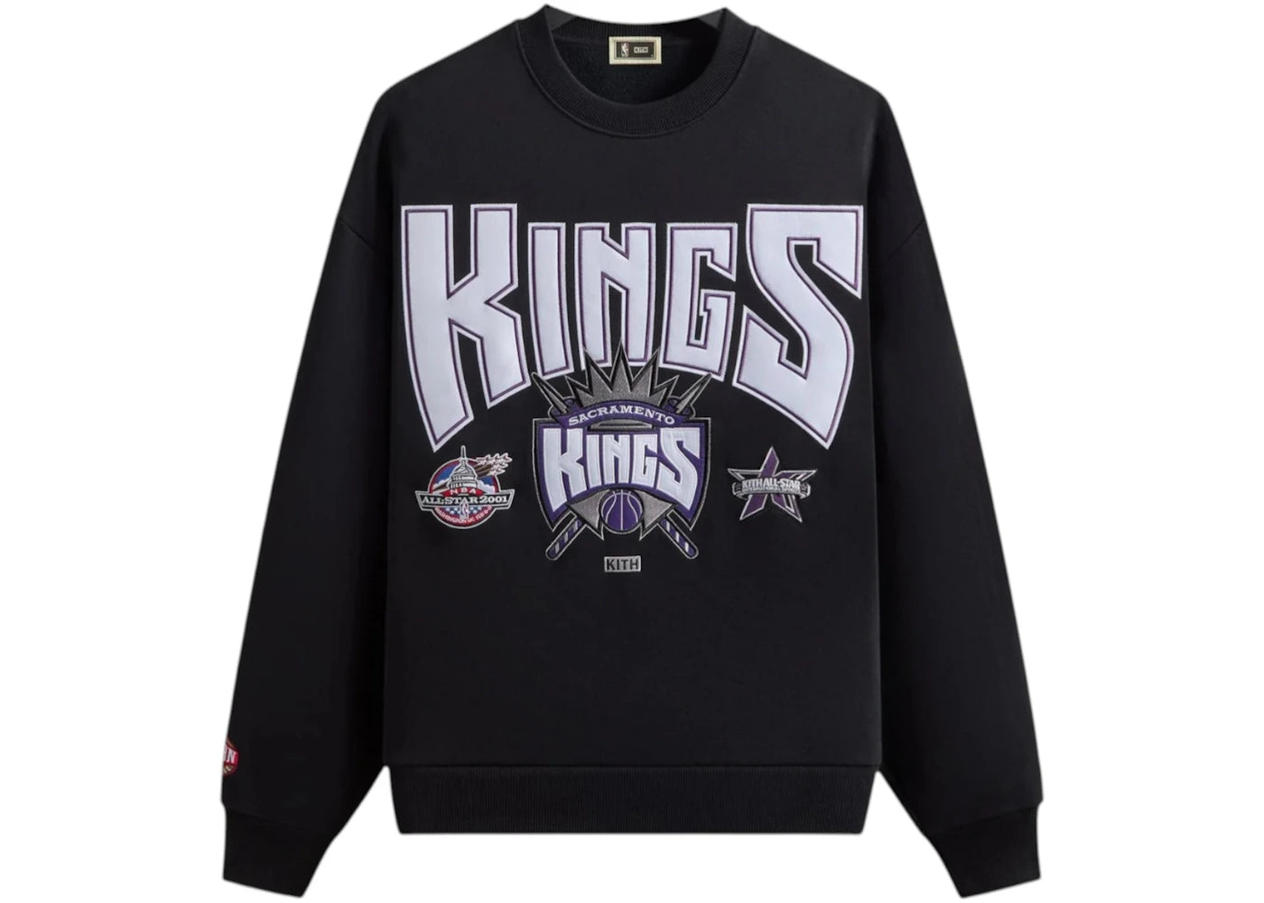 Kith NBA All-Star Sacramento Kings Nelson Crewneck Black - vue secondaire A