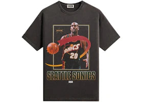 Kith NBA All-Star Seattle SuperSonics Gary Payton Vintage Tee Black - vue 360