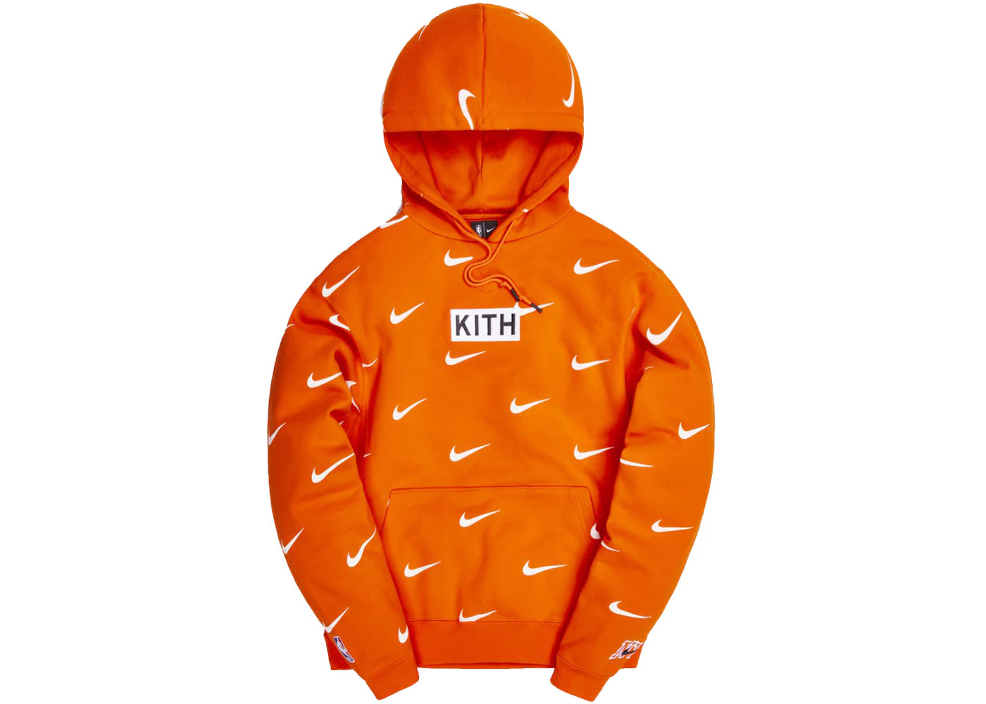 Kith & Nike for New York Knicks AOP Hoodie Orange - vue secondaire A