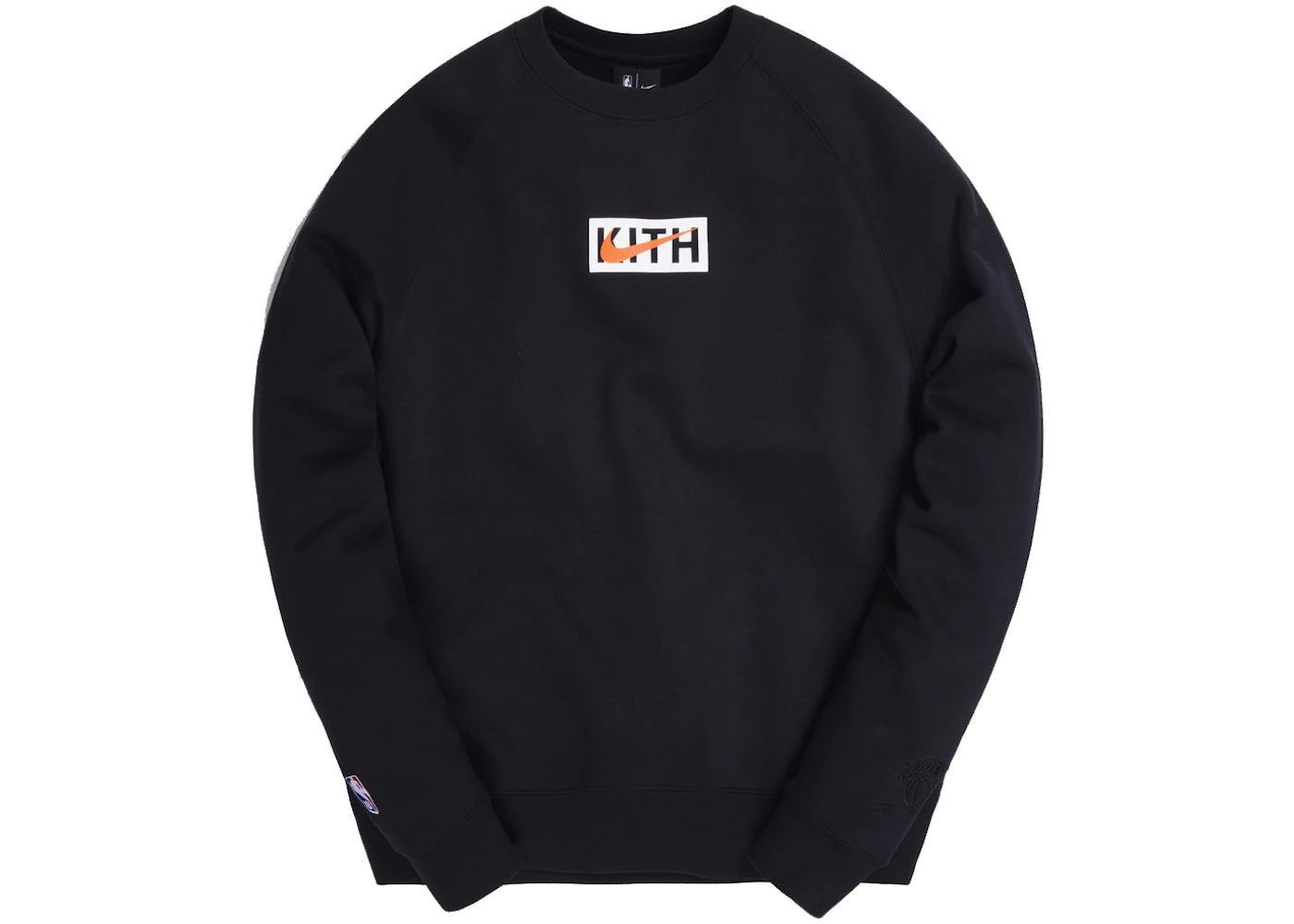 Kith & Nike for New York Knicks Fleece Crewneck Black - vue 360