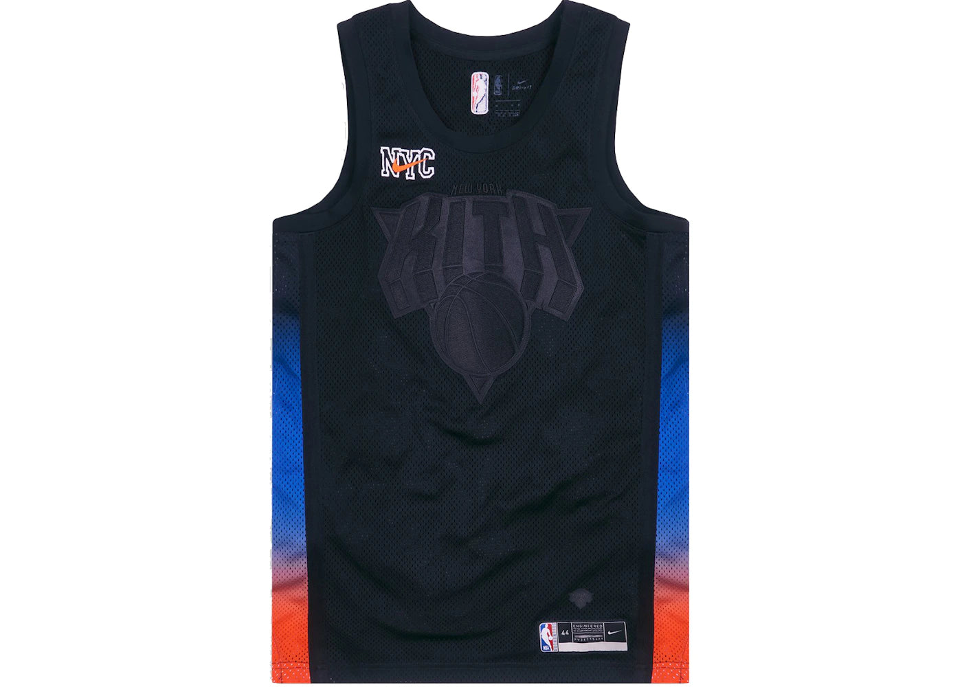 Kith & Nike for New York Knicks Swingman Jersey Black - vue secondaire A