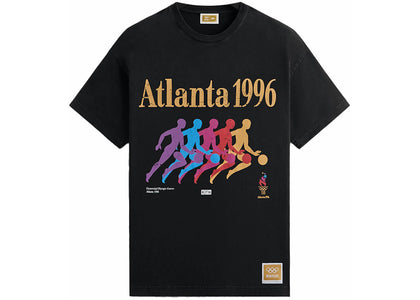 Kith Olympics Heritage Atlanta Basketball Vintage Tee Black - authentic Kith product