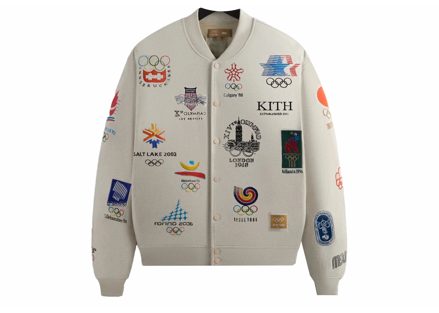 Kith Olympics Heritage Marvin Bomber Jacket Sandy Heather - vue secondaire A