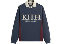 Kith Pique Long Sleeve Tap Polo Nocturnal