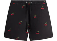 Kith Printed Cherry Cupro Linen Active Short Black