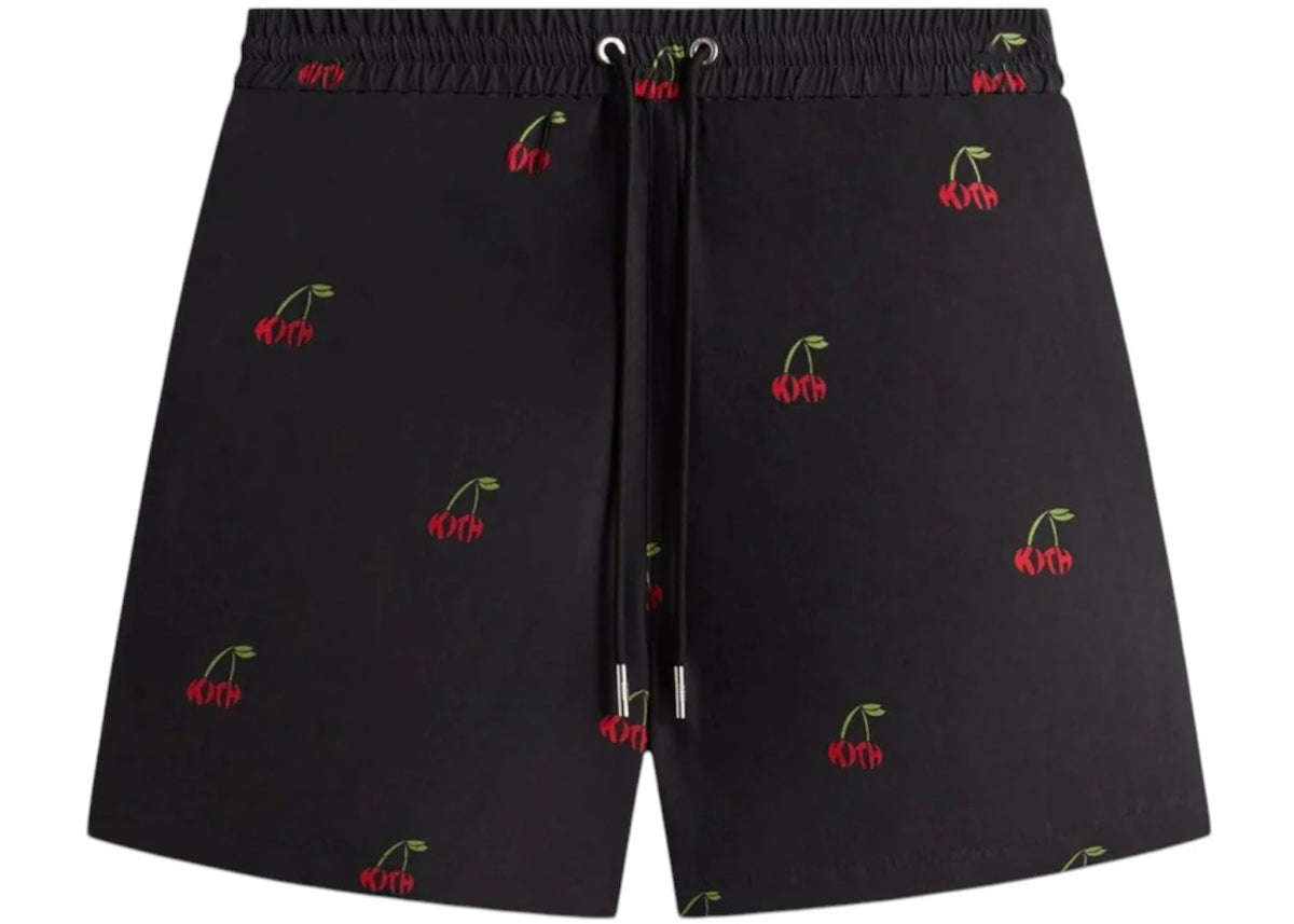 Kith Printed Cherry Cupro Linen Active Short Black - vue secondaire A