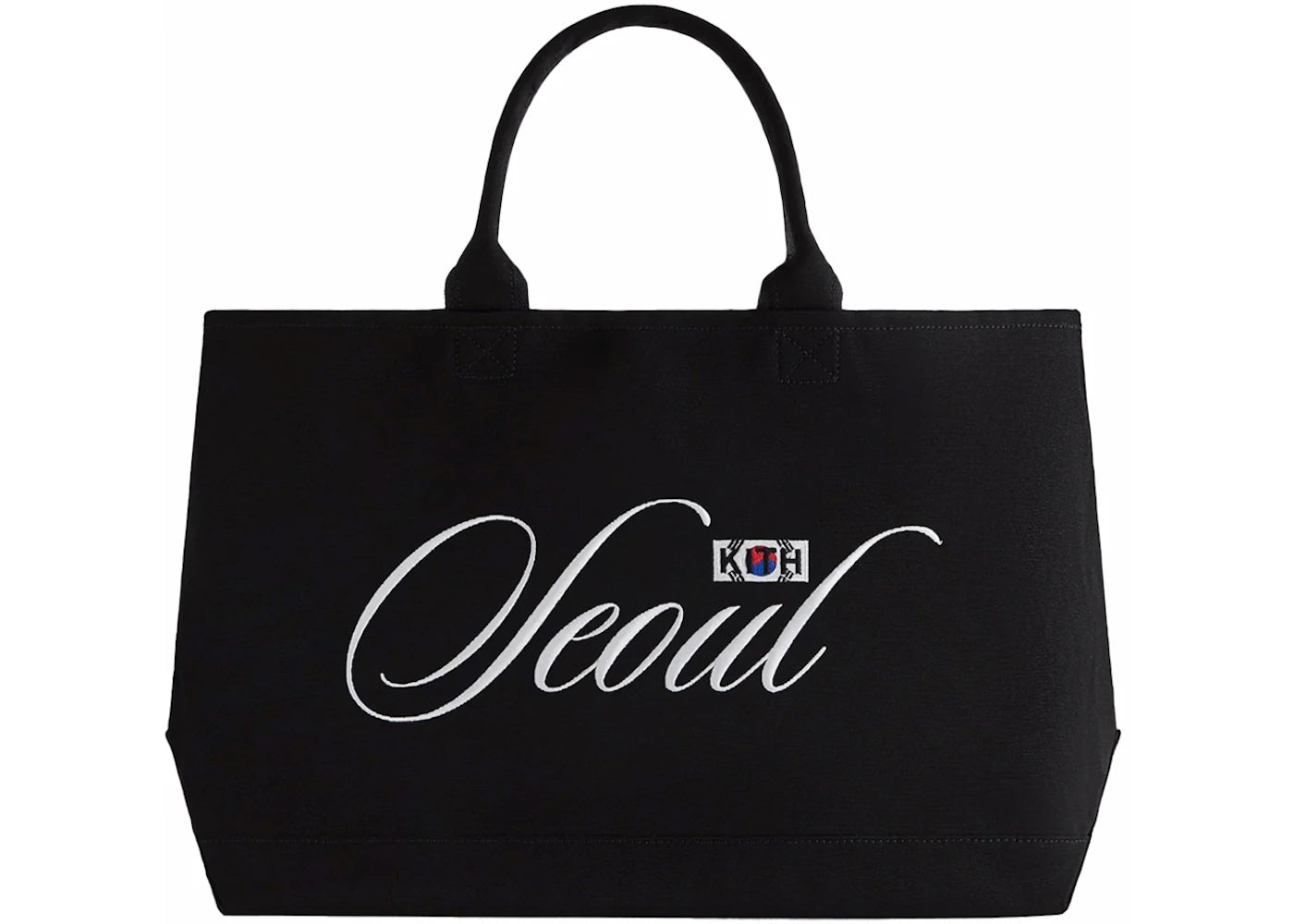 Kith Seoul Canvas Tote Bag Black - vue secondaire B