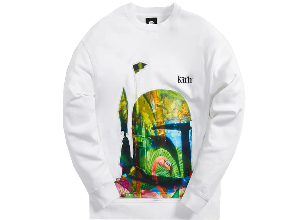 Kith x STAR WARS Boba Fett Crewneck White - vue secondaire A