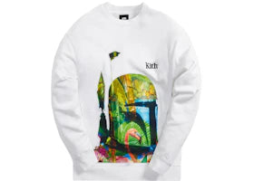 Kith x STAR WARS Boba Fett Crewneck White