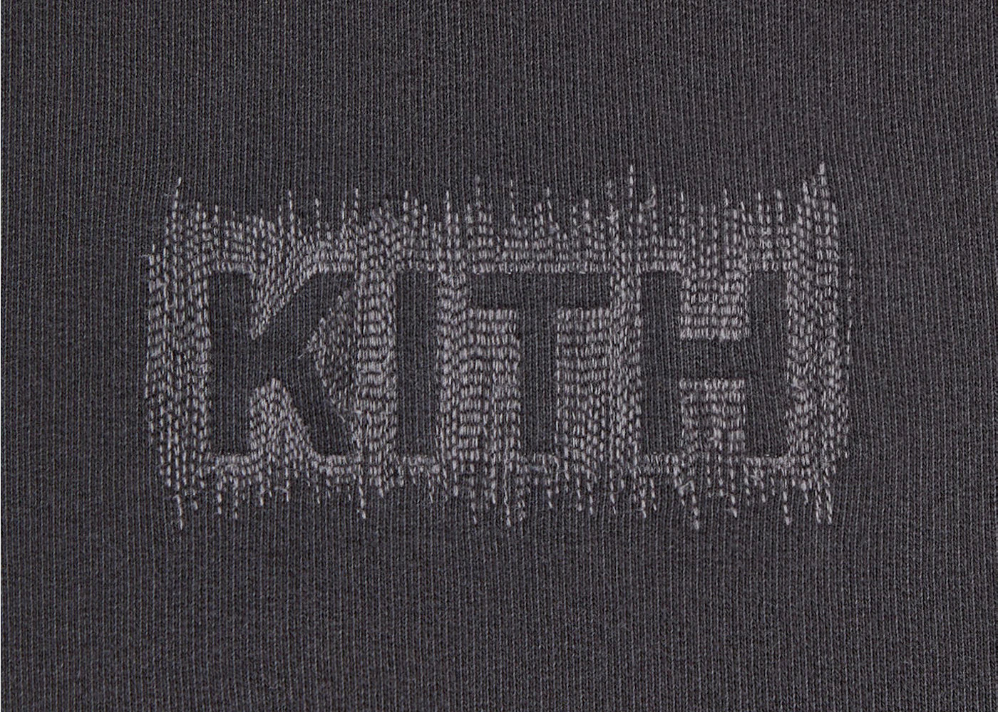 Kith Stitch Classic Logo Nelson Hoodie Black - vue secondaire B