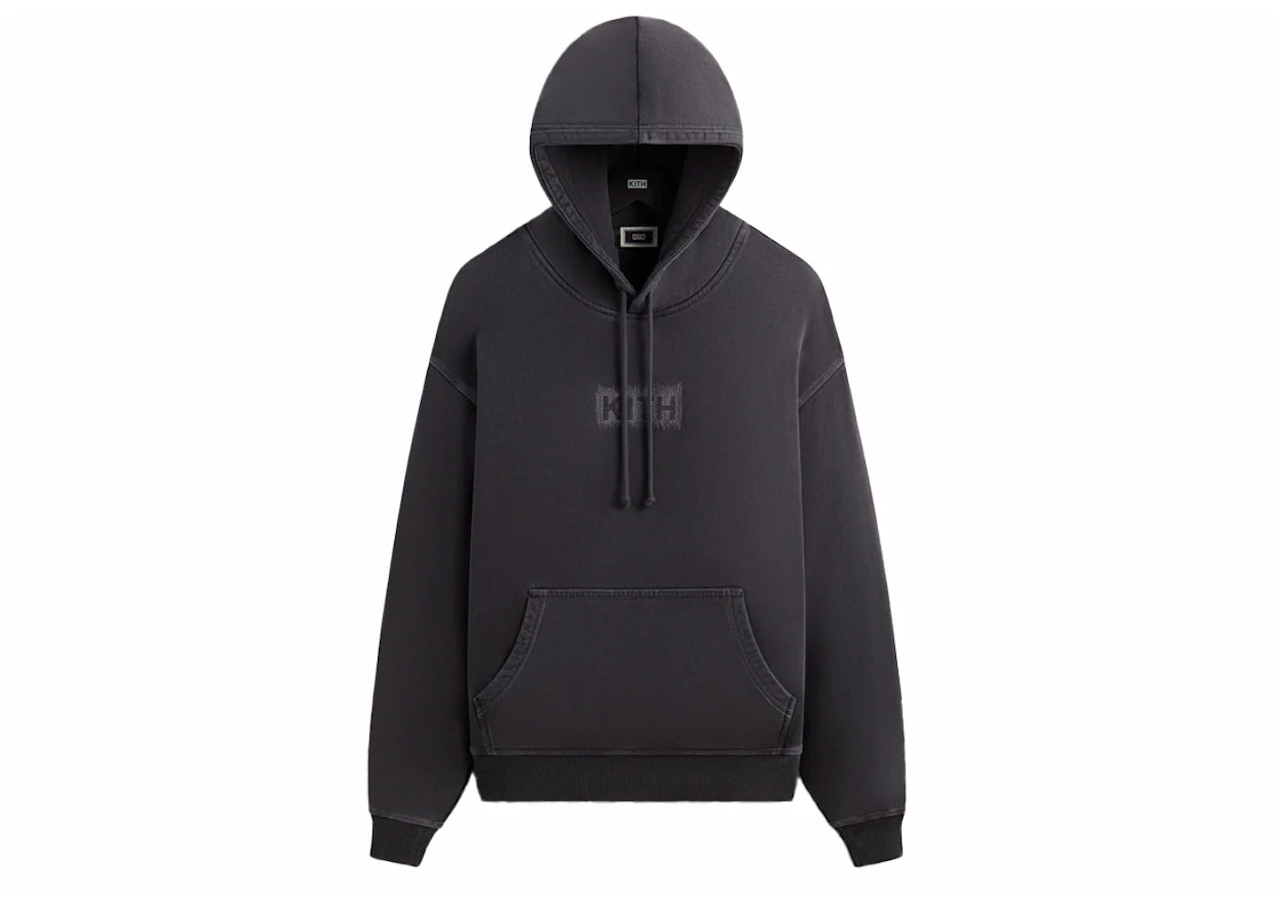 Kith Stitch Classic Logo Nelson Hoodie Black - vue secondaire A