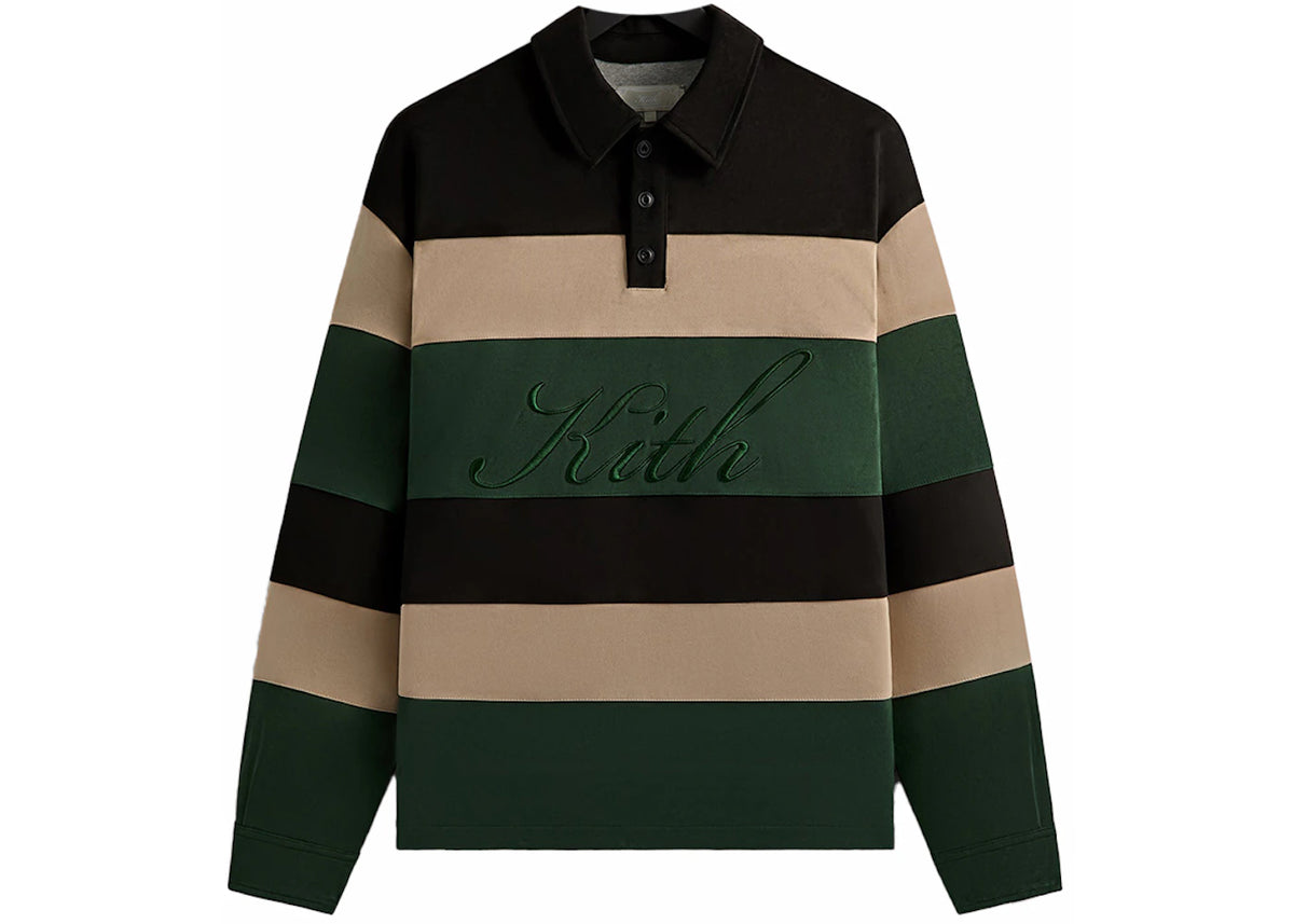 Kith Stripe Microsuede Tanner Pullover Black - vue secondaire A