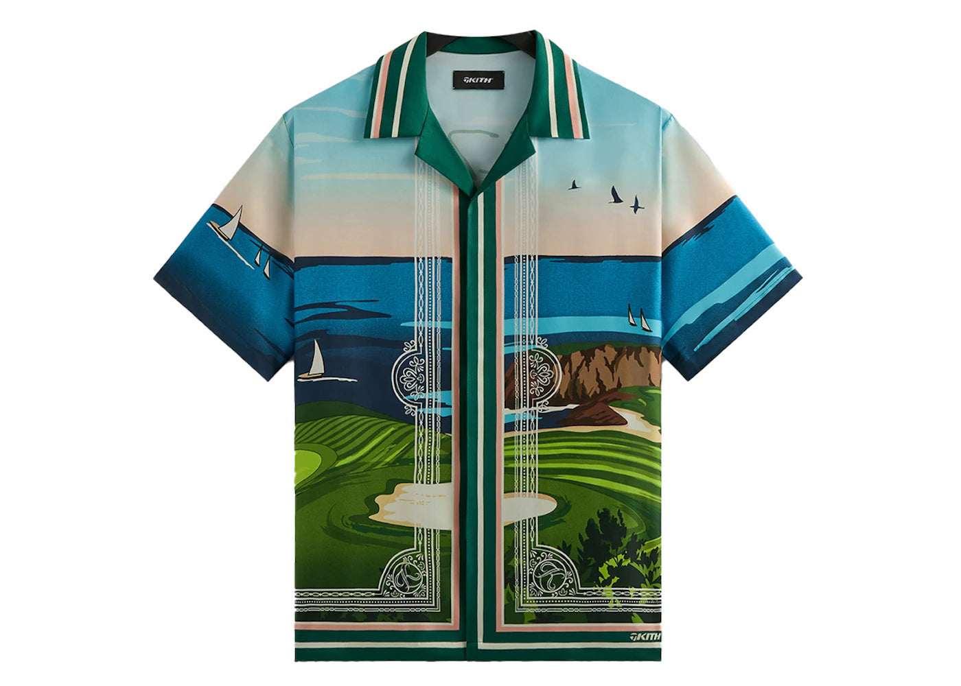 Kith TaylorMade Tips Camp Collar Shirt Multi - vue secondaire A