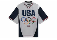 Kith Team USA Faille Jersey Warmup Shirt White
