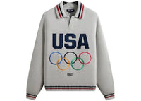 Kith Team USA Nelson Rugby Sweater Light Heather Grey
