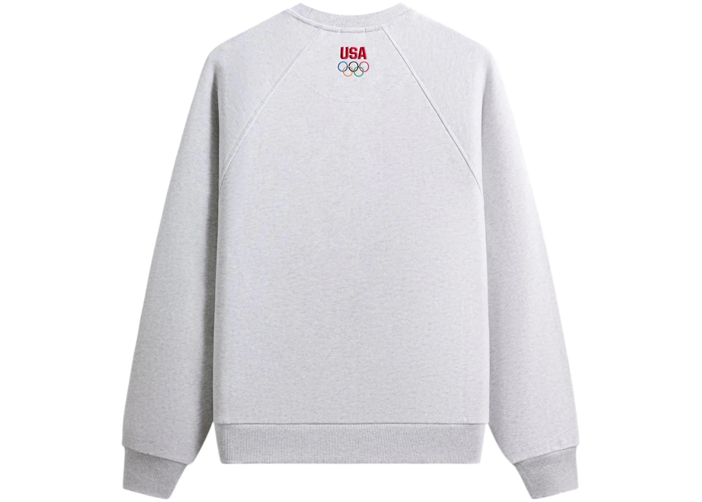 Kith Team USA Raglan Nelson Crewneck Light Heather Grey - vue secondaire B