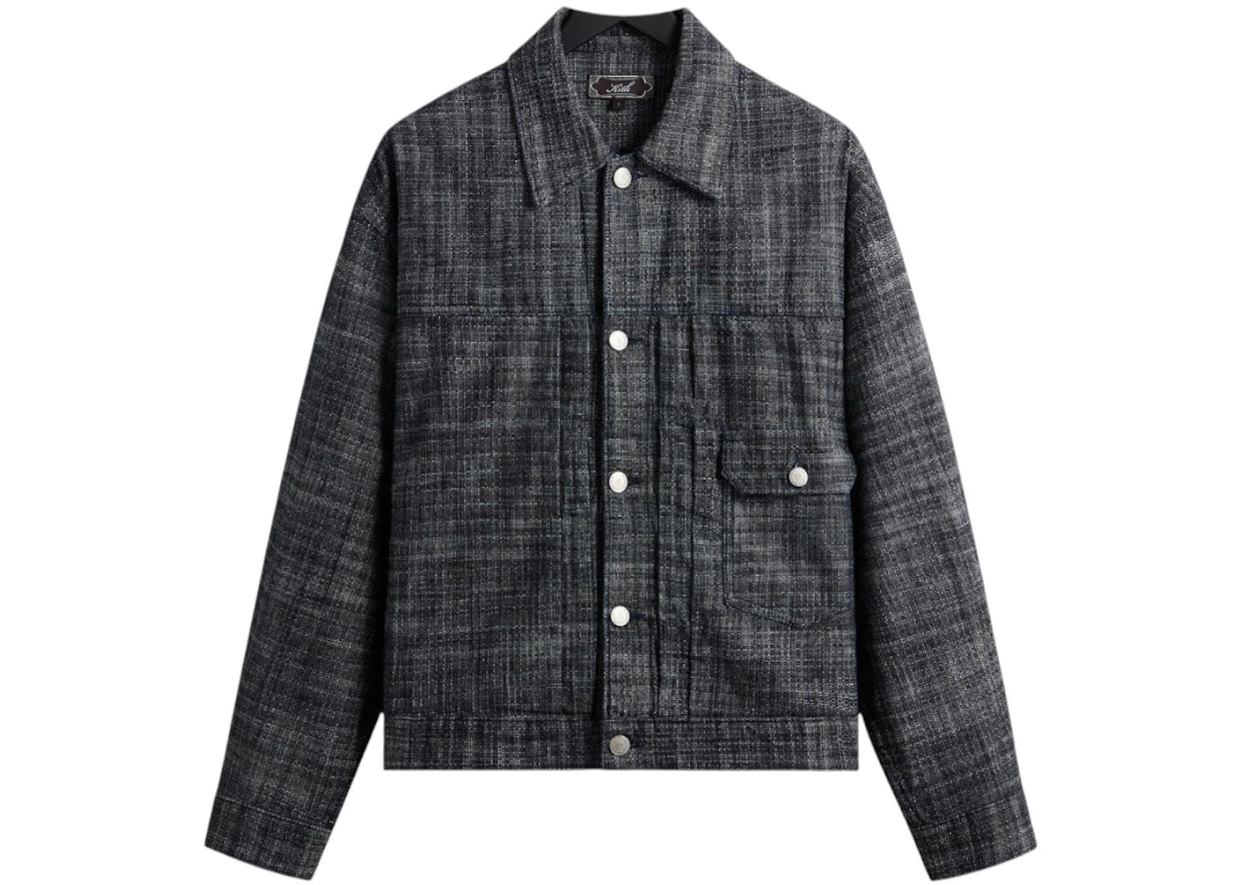 Kith Textured Indigo Alonzo Jacket Dark Indigo - vue secondaire A