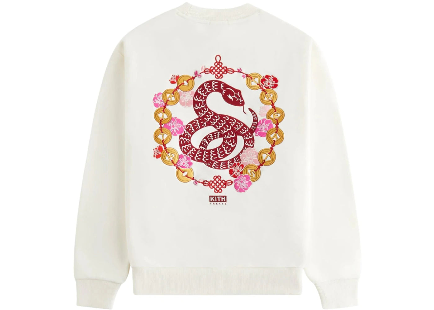 Kith Treats Year Of The Snake Nelson Crewneck Sandrift - vue secondaire B