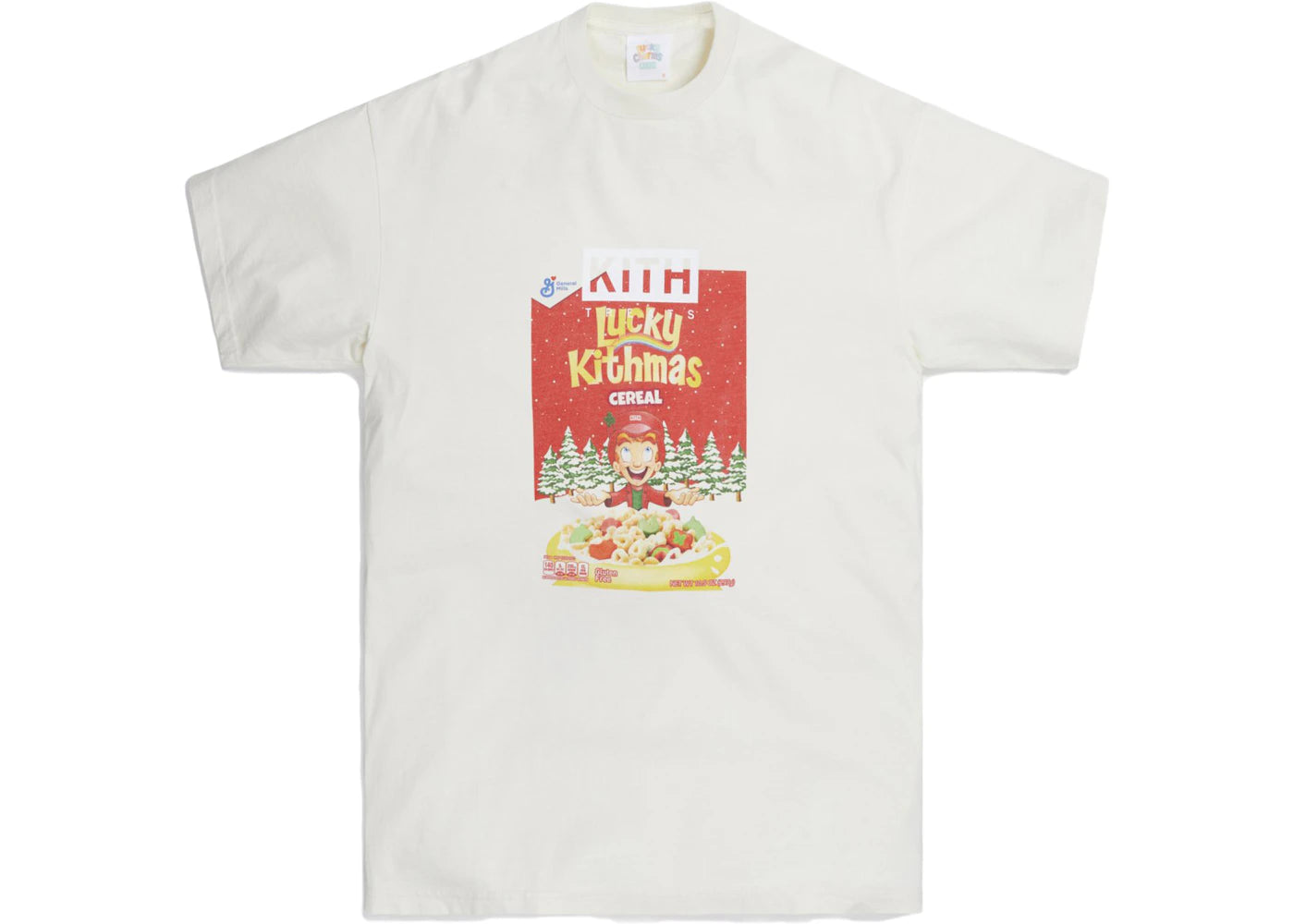 Kith for Lucky Charms Kithmas Cereal Box Vintage Tee Tofu - vue secondaire A