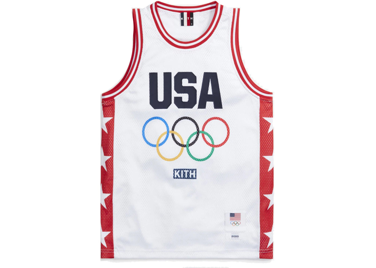 Kith for Team USA Basketball Jersey White - vue secondaire A