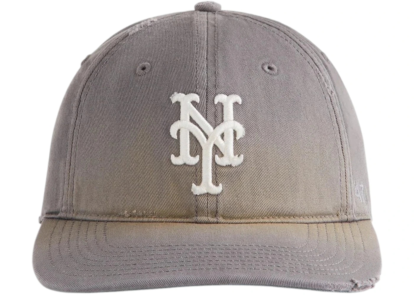 Kith x 47 Brand x MLB New York Mets Washed Franchise LS Cap Concrete - vue 360