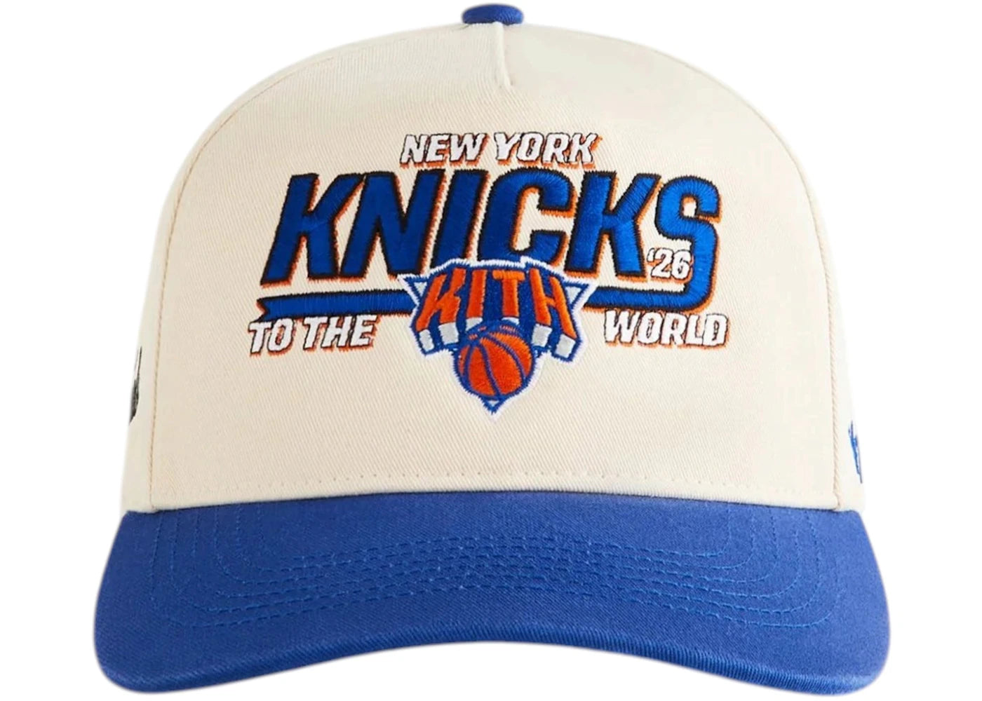 Kith x 47 Brand x New York Knicks 2026 Finals Hitch Snapback Sandrift - vue 360