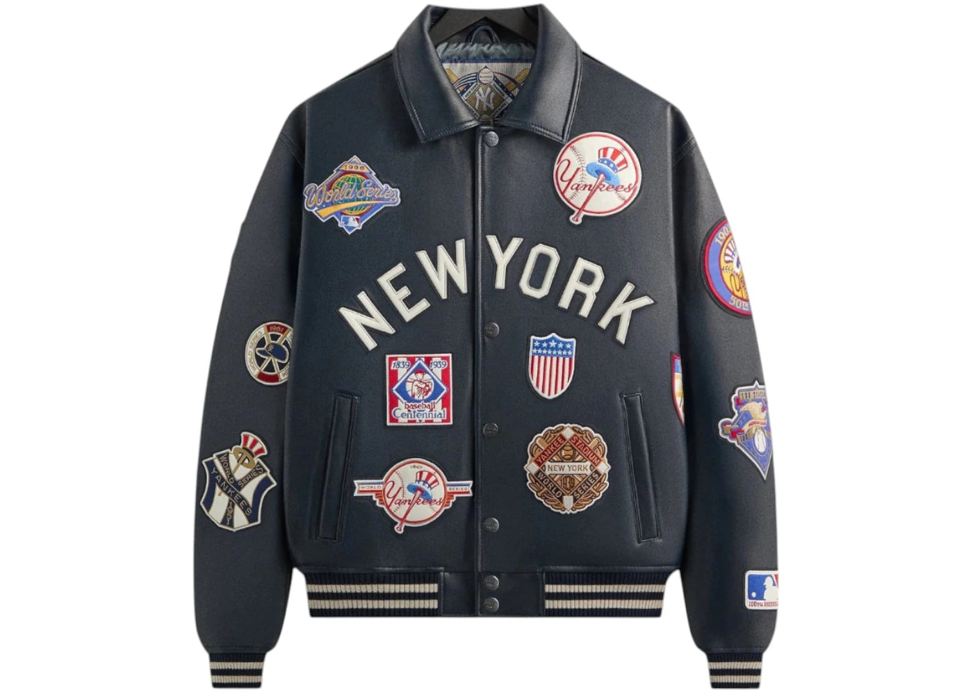 Kith x AVIREX for the New York Yankees Leather Jacket Nocturnal - vue secondaire A