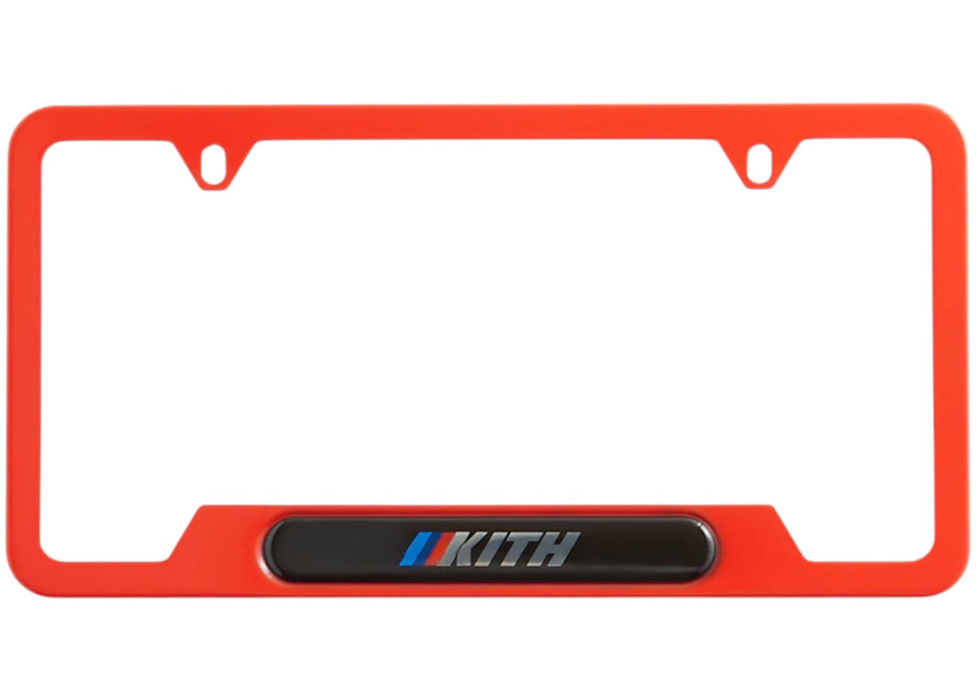 Kith x BMW Car Plate Cinnabar - vue secondaire A