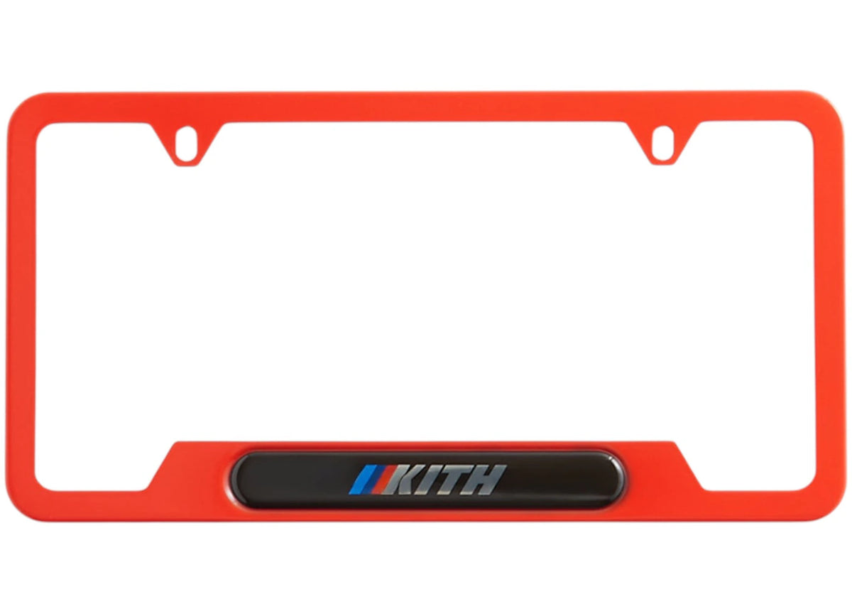 Kith x BMW Car Plate Cinnabar - vue 360