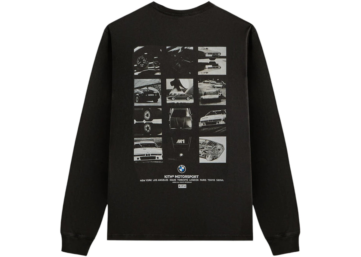 Kith x BMW Gallery Vintage Long Sleeve Tee Black - vue secondaire B