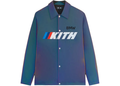 Kith x BMW Kieran Coaches Jacket Techno Violet - authentic Kith apparel