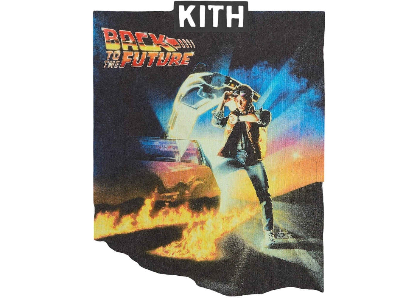 Kith x Back to the Future Chrome Title Vintage Tee Black - vue secondaire A
