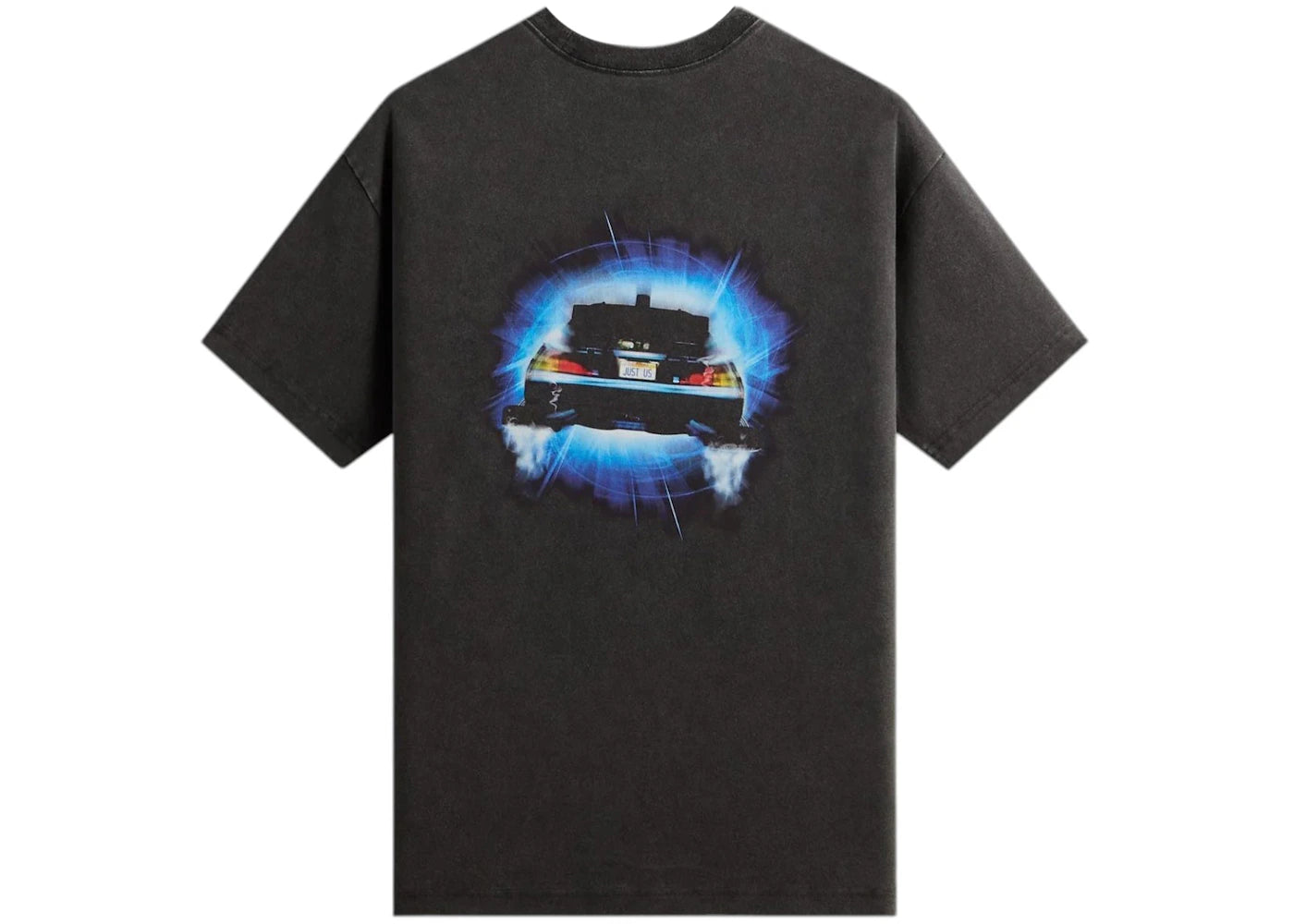Kith x Back to the Future DeLorean Front Back Vintage Tee Black - vue secondaire A