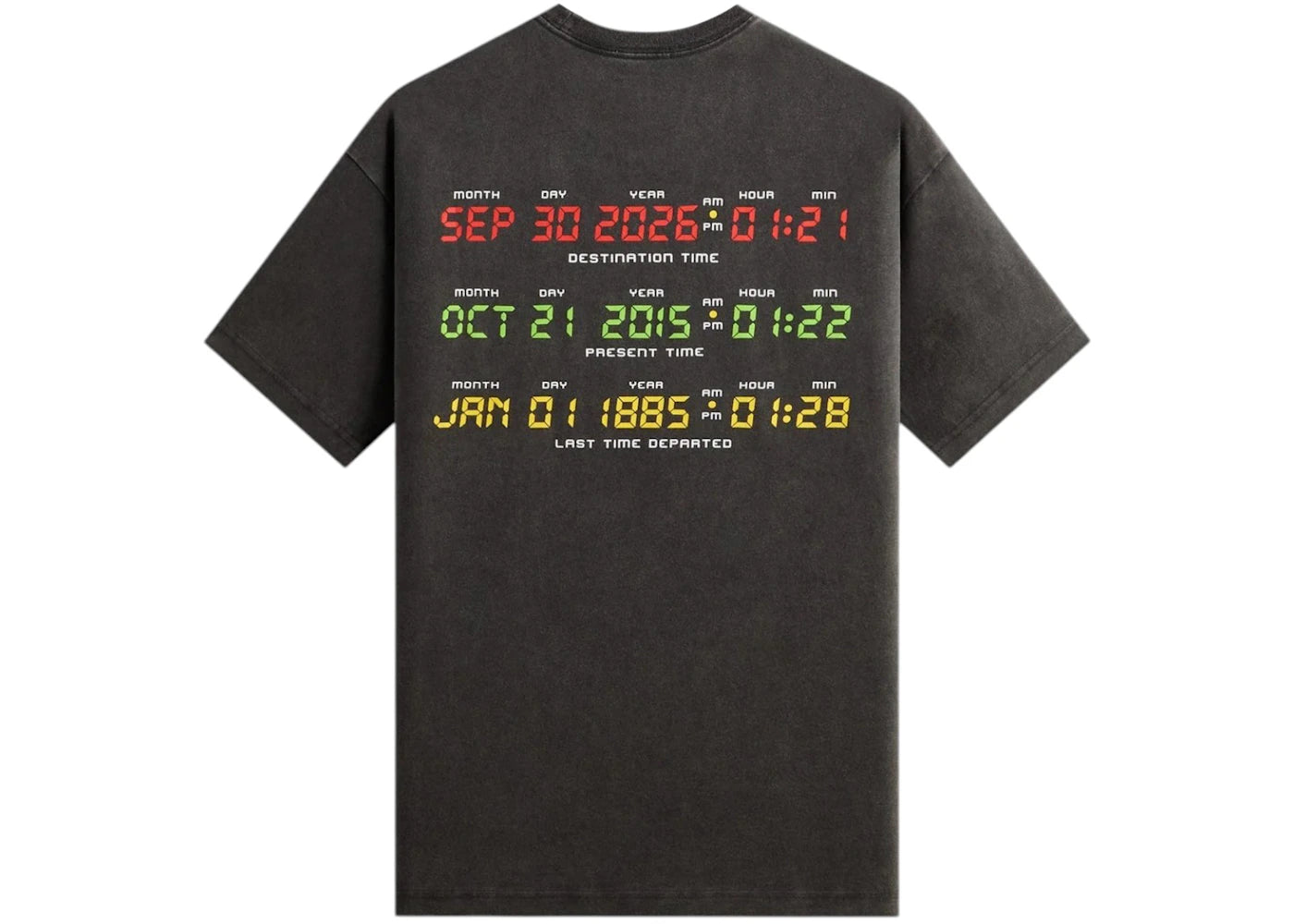 Kith x Back to the Future DeLorean Vintage Tee Black - vue secondaire B