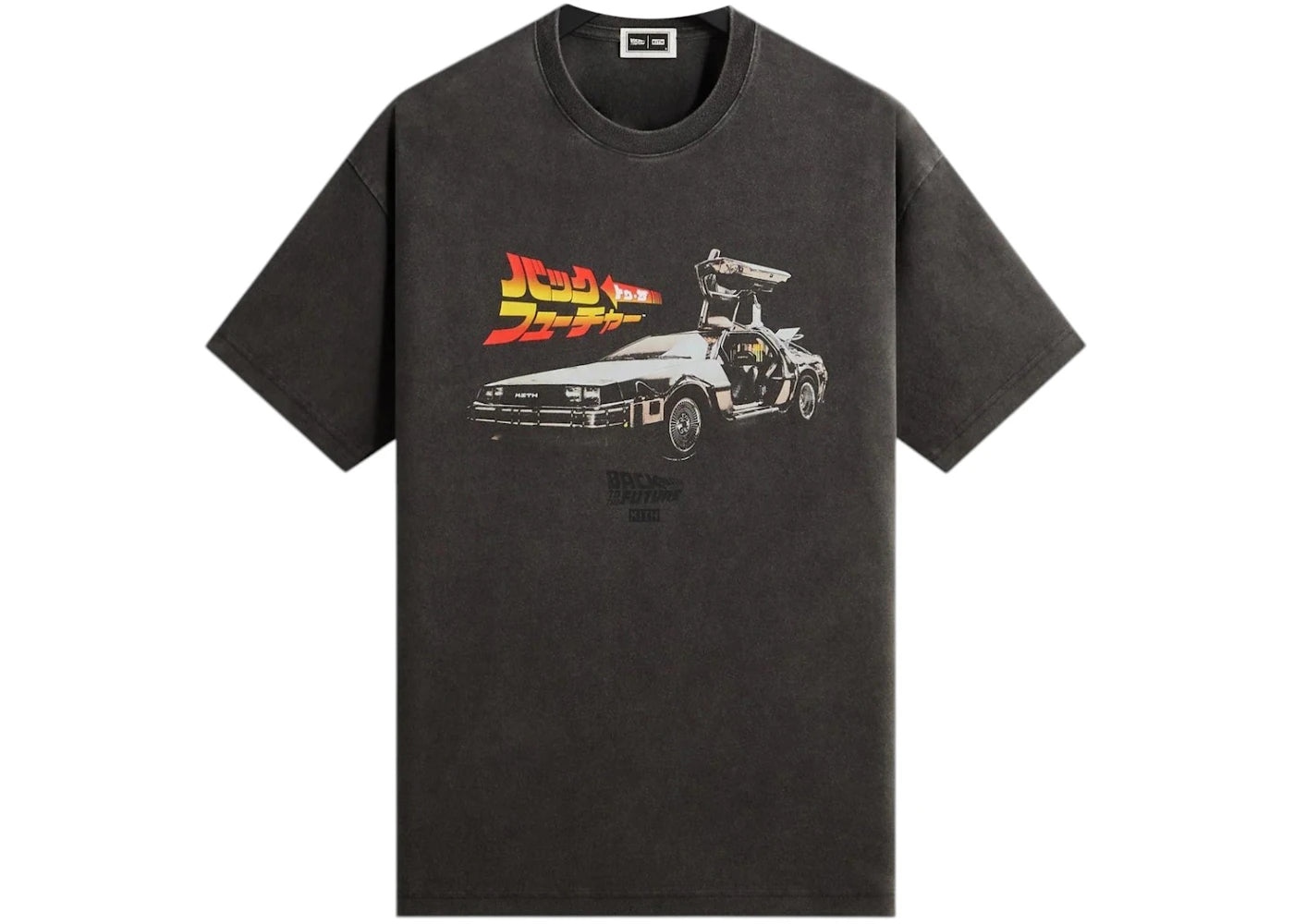 Kith x Back to the Future DeLorean Vintage Tee Black - vue secondaire A