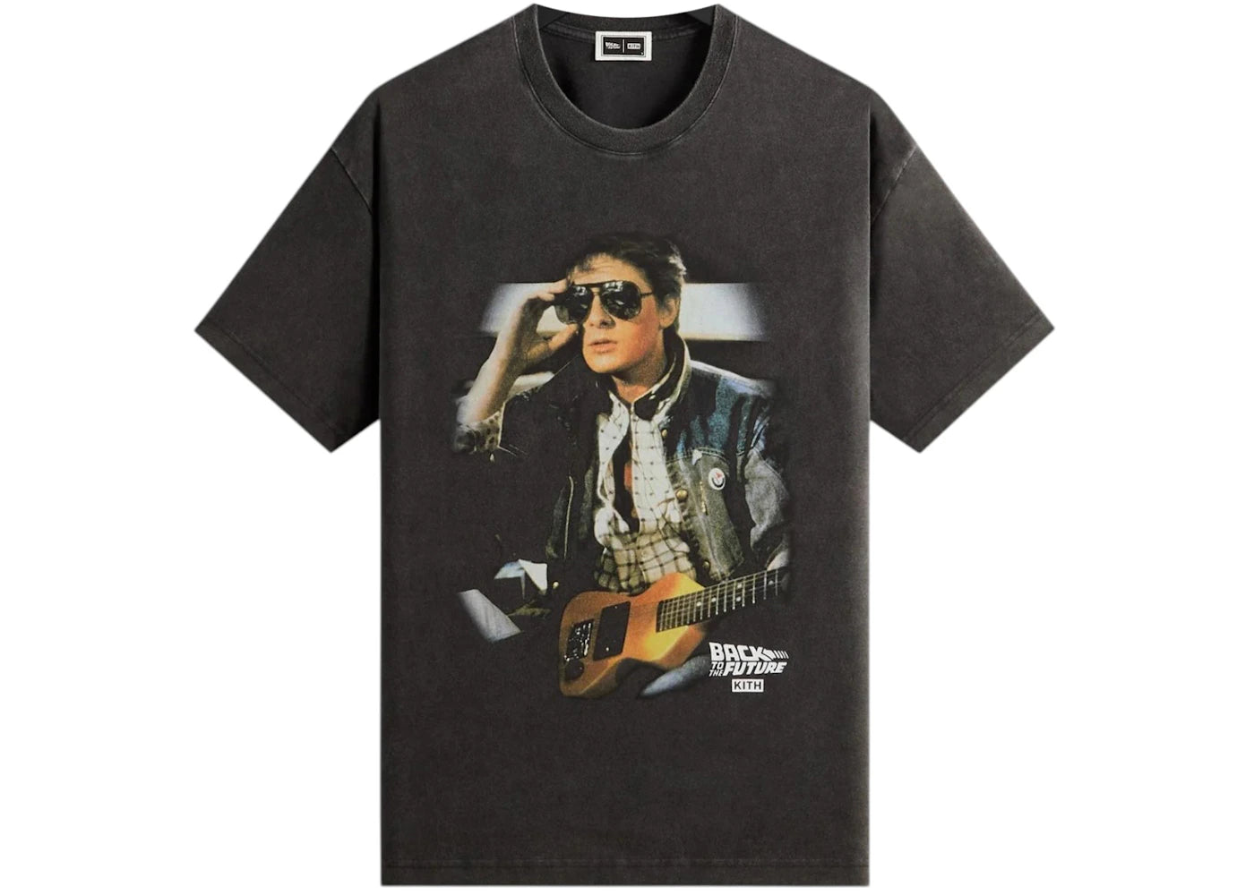 Kith x Back to the Future Marty Shades Vintage Tee Black - vue secondaire A
