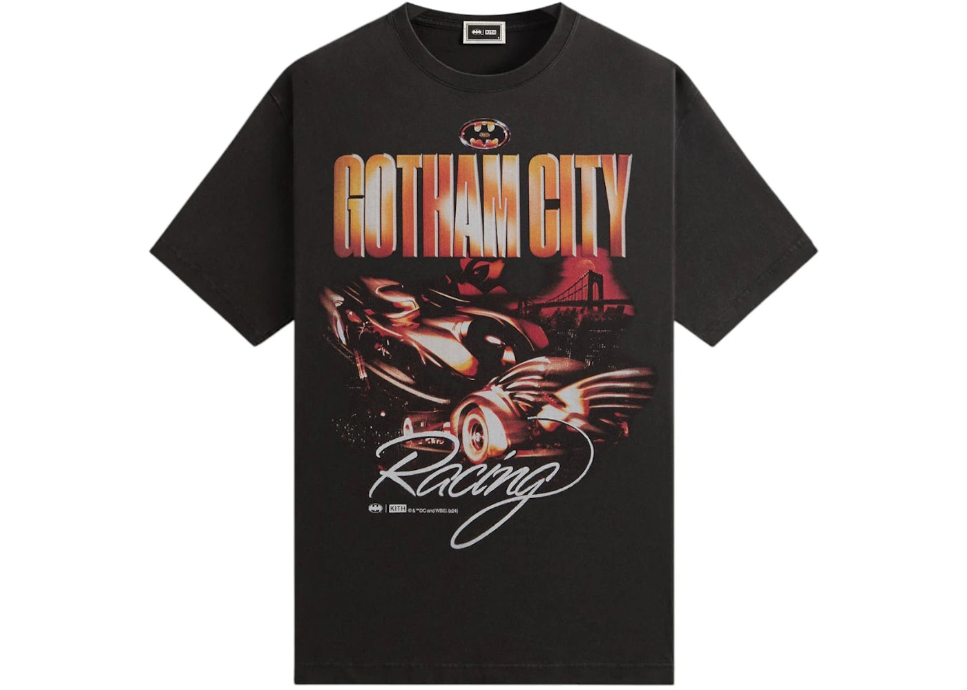 Kith x Batman Batmobile Vintage Tee Black - vue 360
