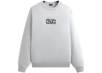 Kith x Batman Bats Vintage Nelson Crewneck Light Heather Grey