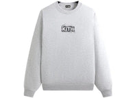 Kith x Batman Bats Vintage Nelson Crewneck Light Heather Grey