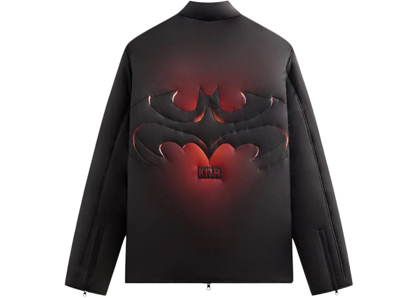 Kith x Batman Brixton Quilted Puffed Jacket Black - vue secondaire A