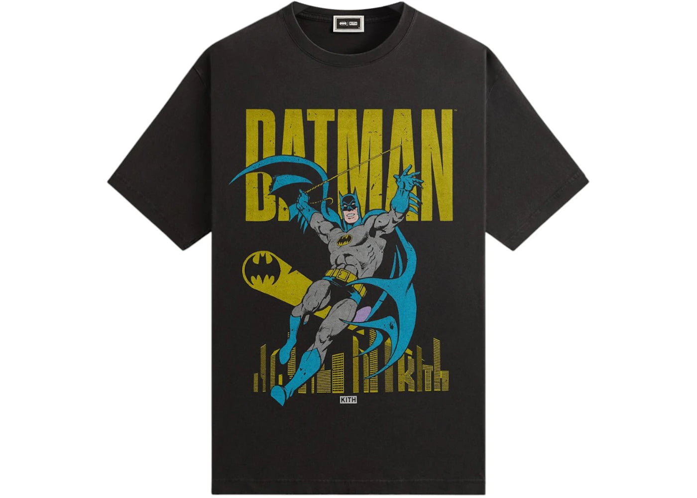 Kith x Batman Classic Vintage Tee Black - vue secondaire A