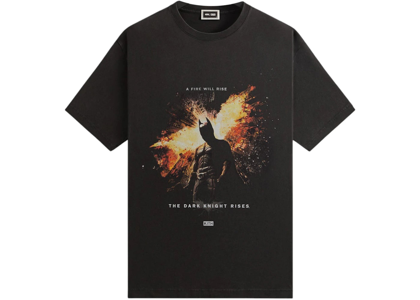 Kith x Batman Dark Knight Rises Vintage Tee Black - vue 360