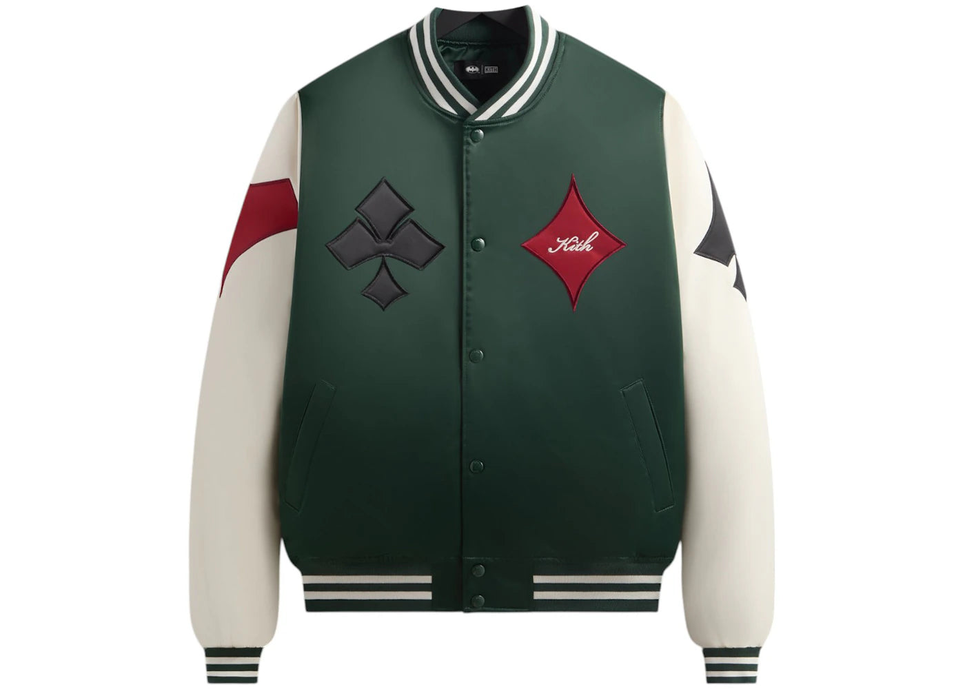 Kith x Batman Joker Satin Bomber Jacket Ivy Green - vue secondaire A