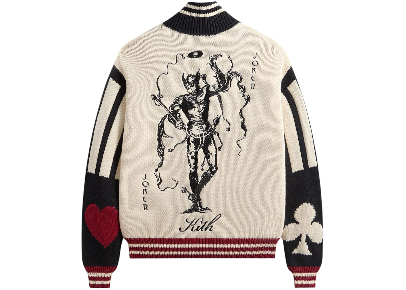 Kith x Batman Joker Wyona Full Zip Sweater Sandrift - vue secondaire B