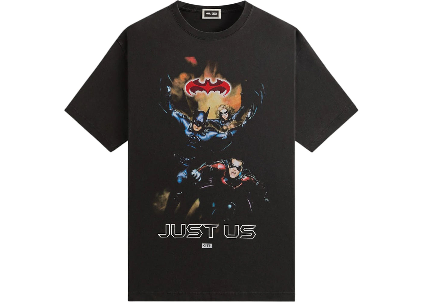 Kith x Batman Just Us Vintage Tee Black - vue 360