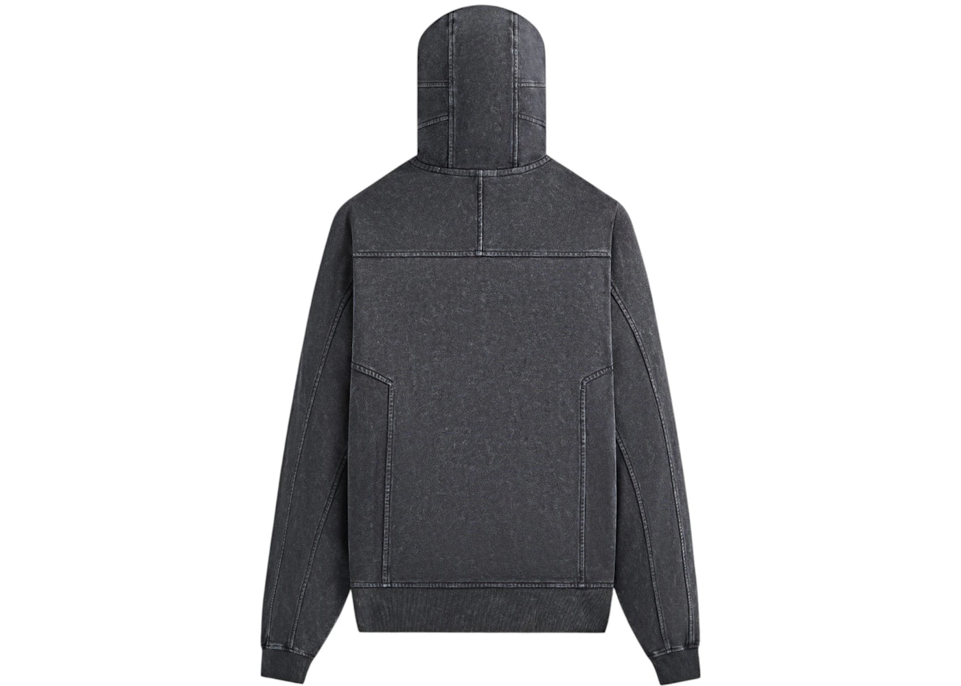 Kith x Batman Quarter Zip Moto Hoodie Black