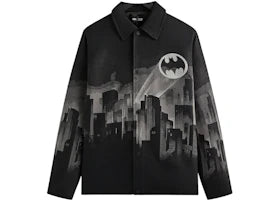 Kith x Batman Signal Tapestry Coaches Jacket Black