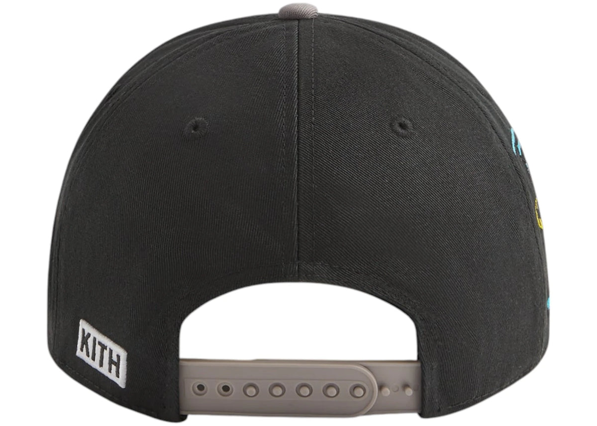 Kith x Batman Twill Two Tone Pinch Crown Snapback Cap Black - vue secondaire B