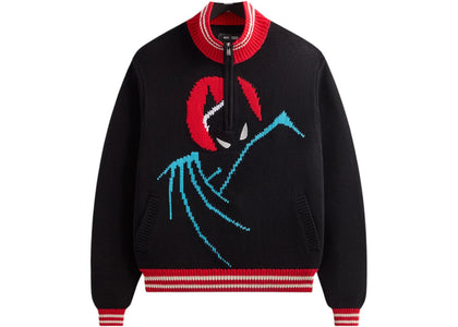Kith x Batman Wyona Quarter Zip Sweater Black - authentic Kith apparel
